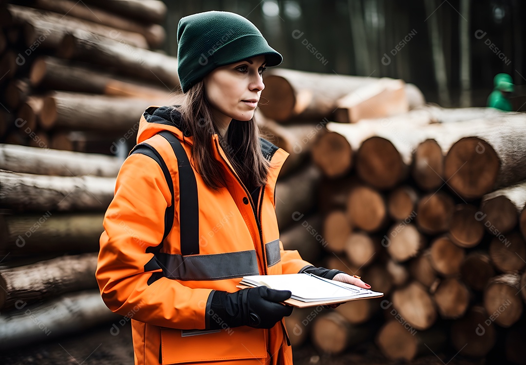 Vista de um engenheiro florestal