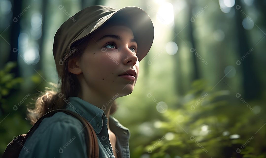 Vista de uma engenheira florestal