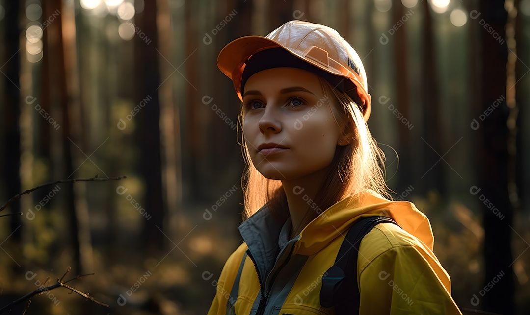 Vista de um engenheiro florestal