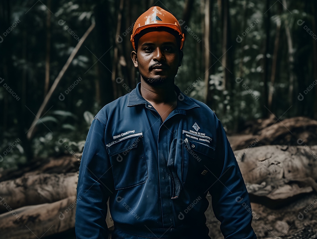 Vista de um engenheiro florestal