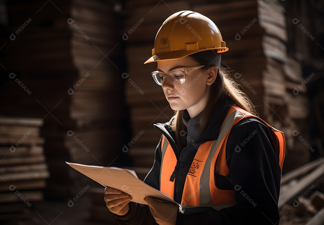 Vista de uma engenheira florestal