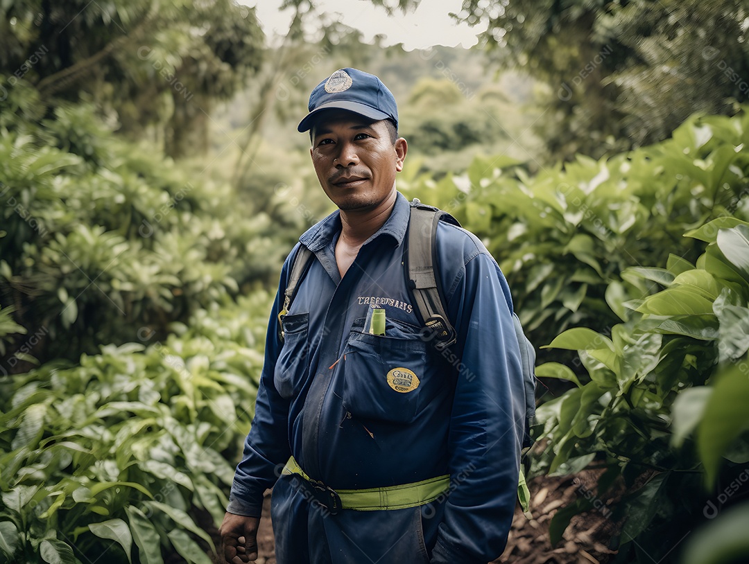 Vista de um engenheiro florestal