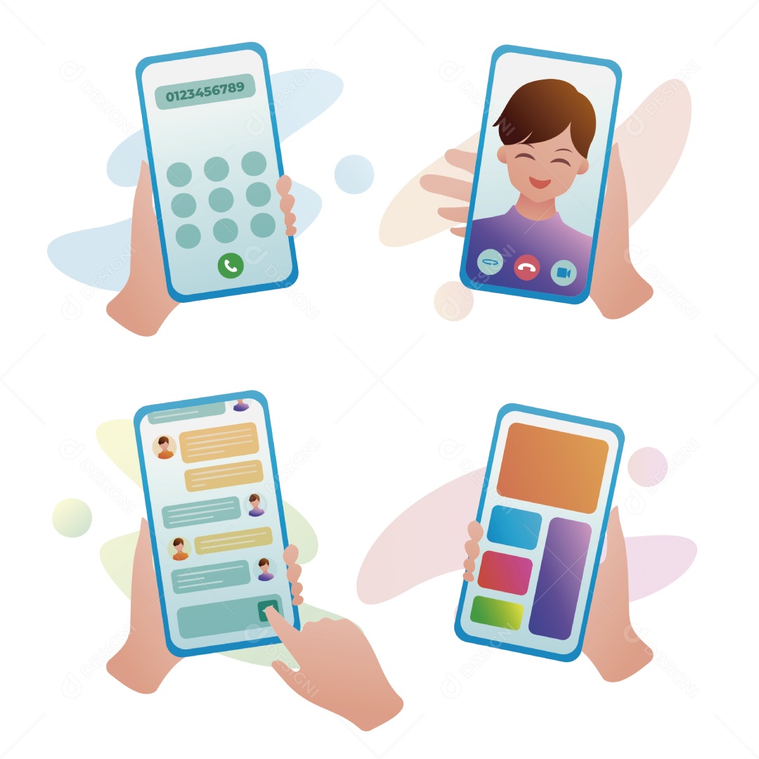 Smartfone Ilustração Vetor EPS