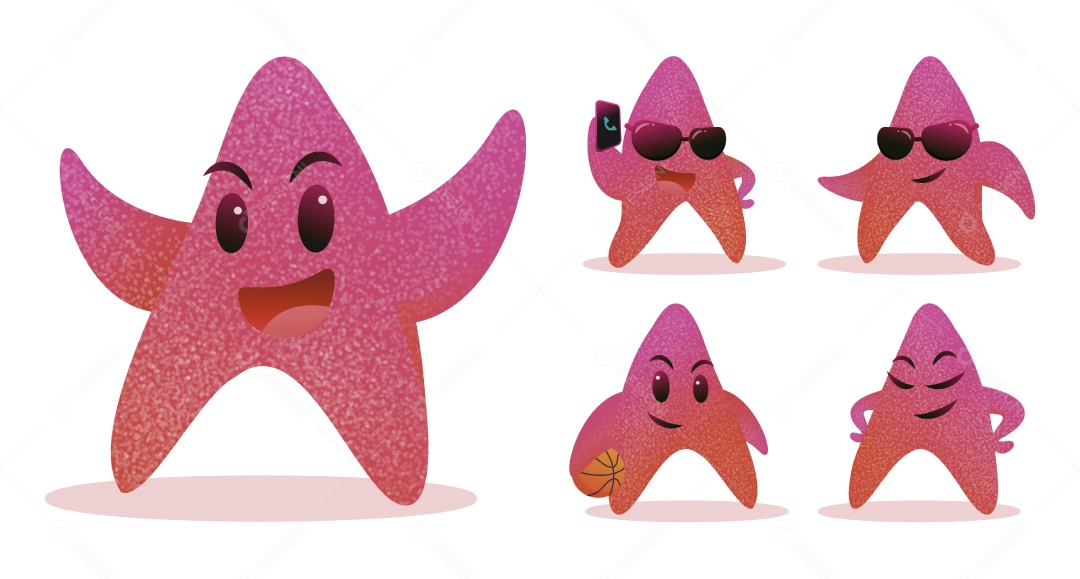 Estrela do Mar Ilustração Vetor EPS