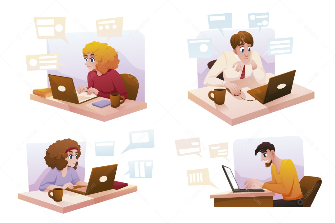 Prensagens Trabalhando Ilustração Vetor EPS