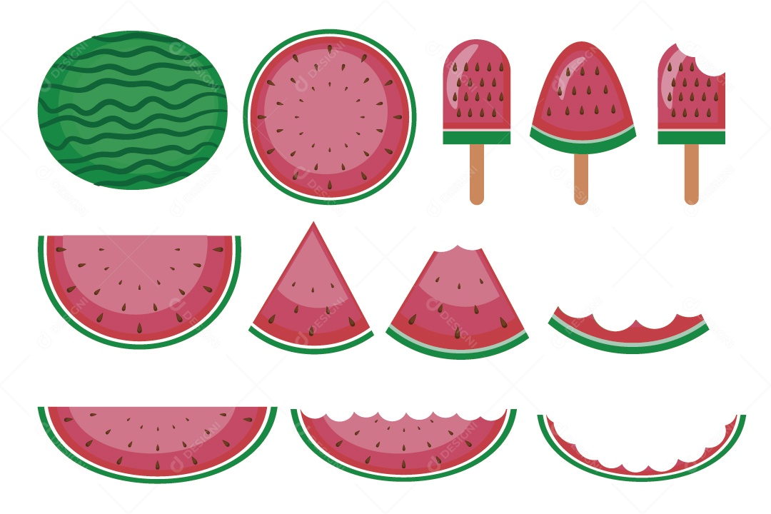 Ilustrações de Melancia Vetor EPS