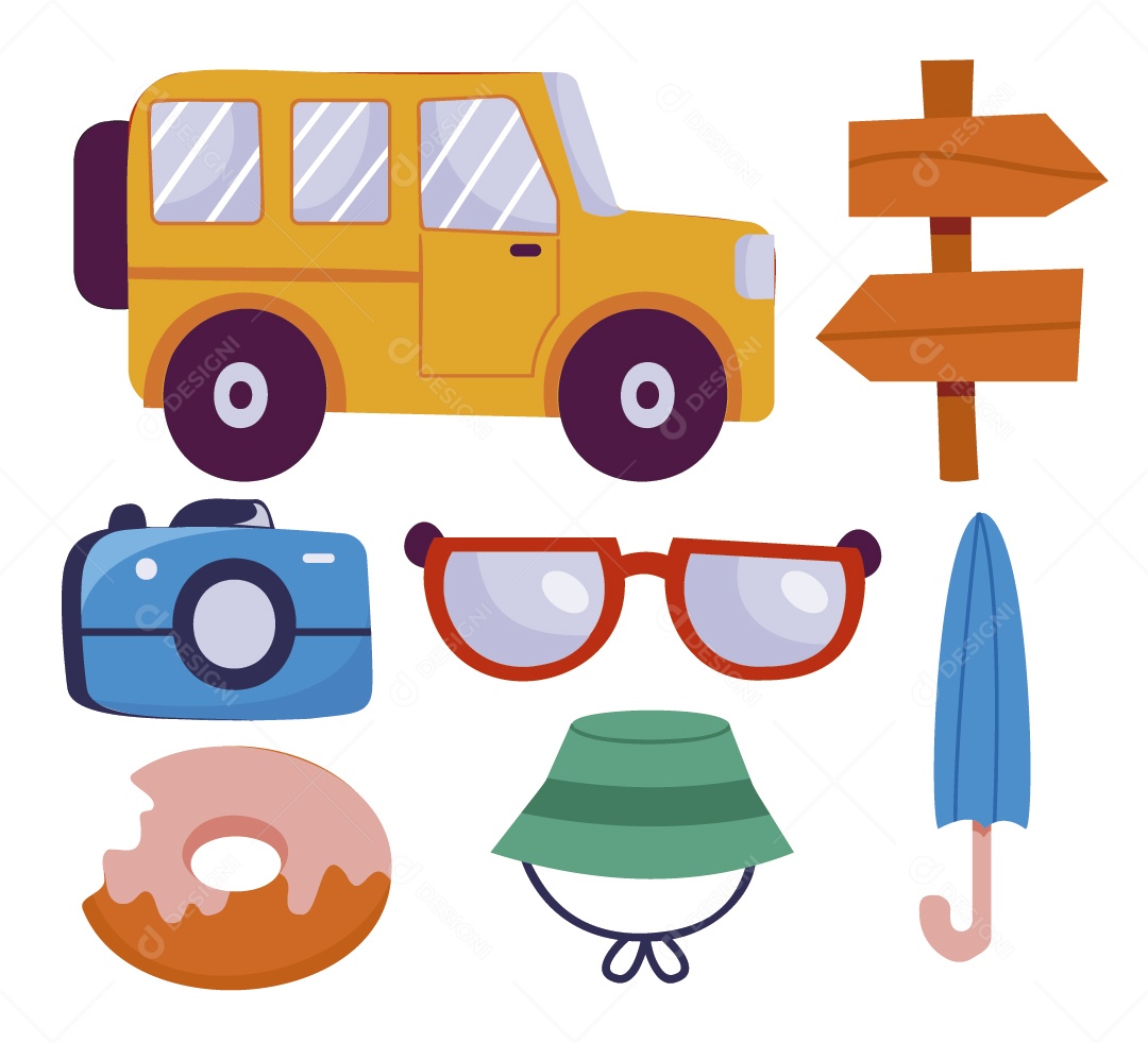 Ilustrações de Turismo Vetor EPS