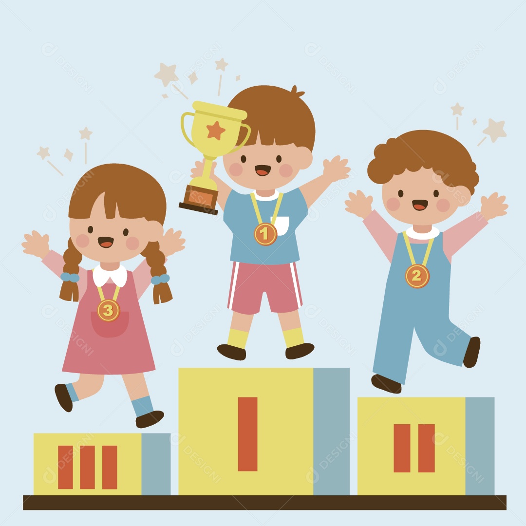 Personagens Ilustração Vetor EPS