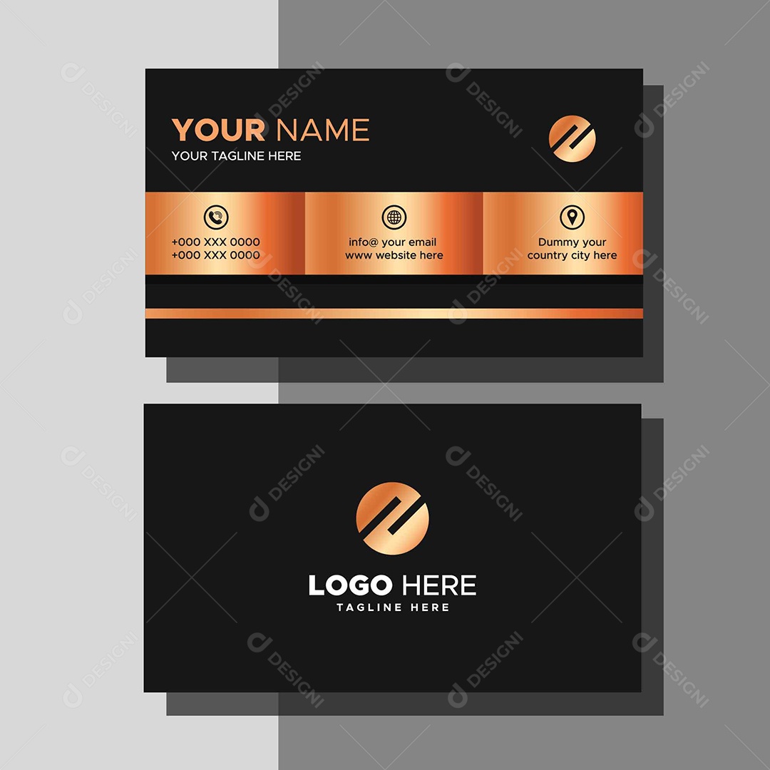 Modelo de Cartão de Visita AI + EPS Editável