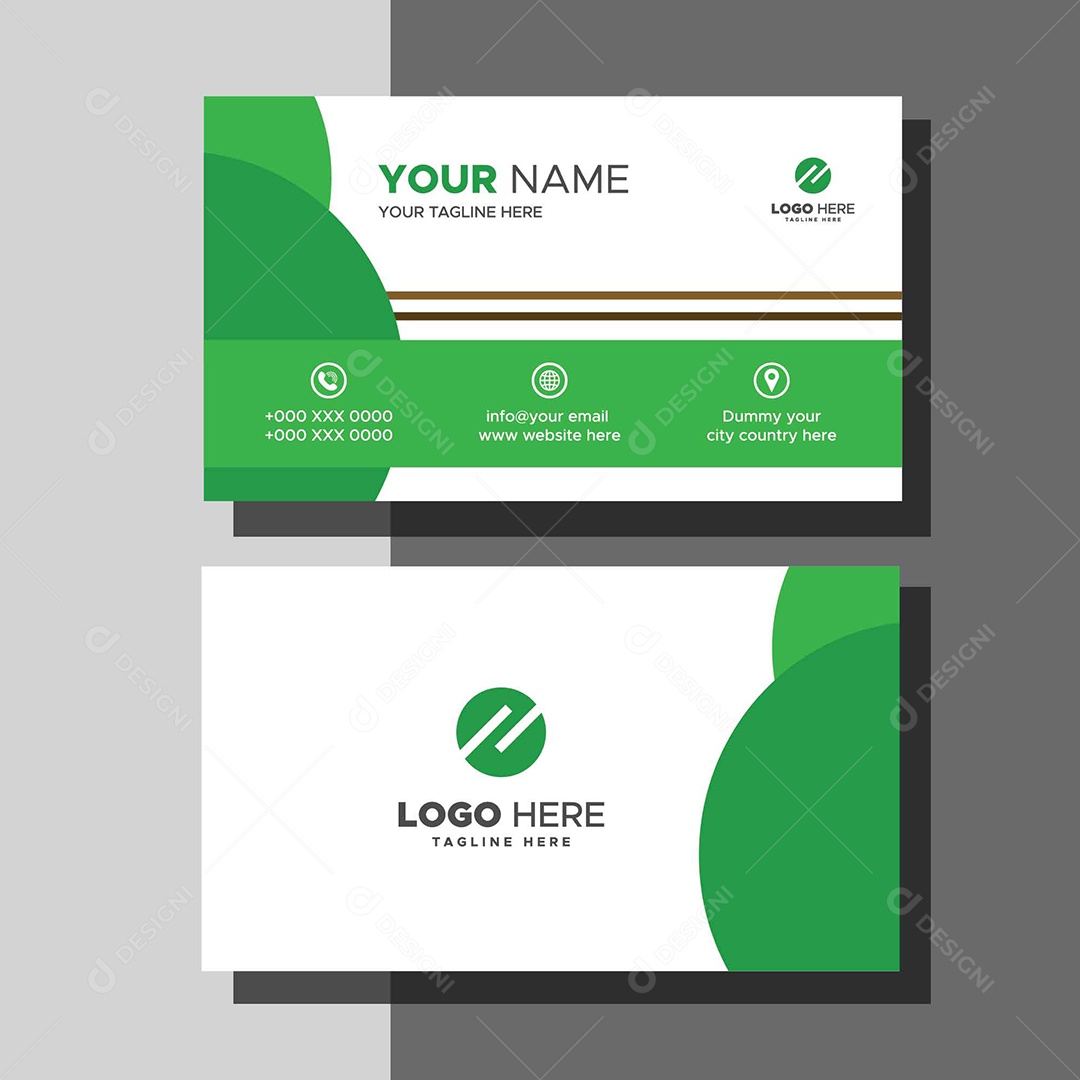 Modelo de Cartão de Visita AI + EPS Editável