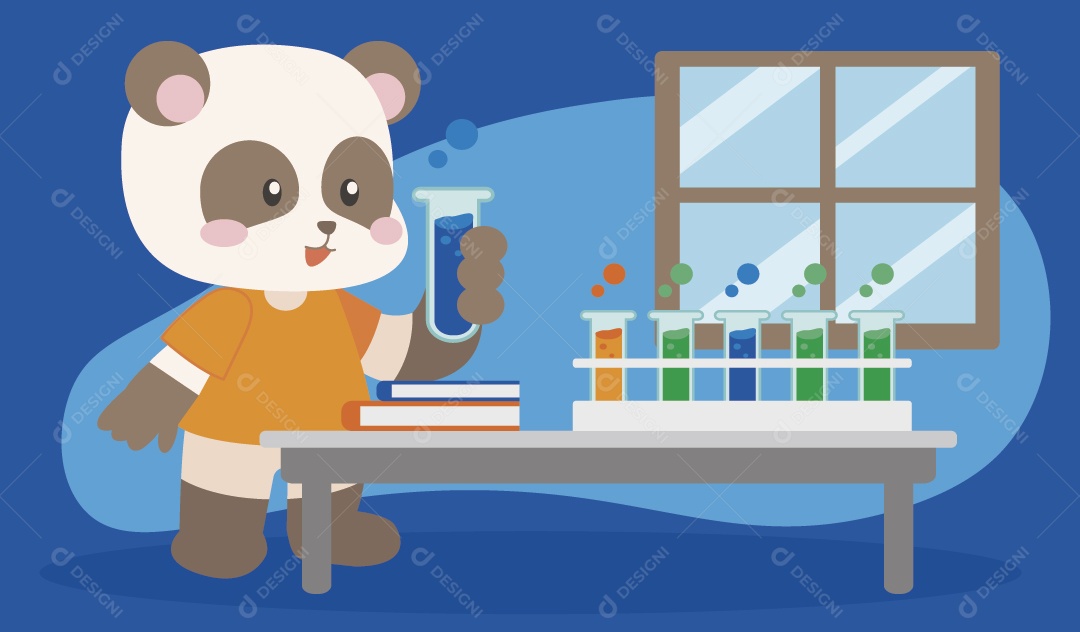 Animal Fazendo Atividades Ilustração Vetor EPS