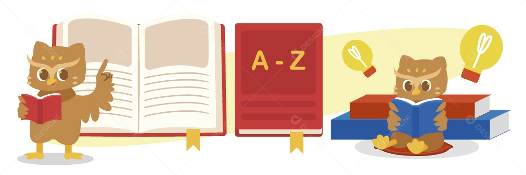 Animal Fazendo Atividades Ilustração Vetor EPS