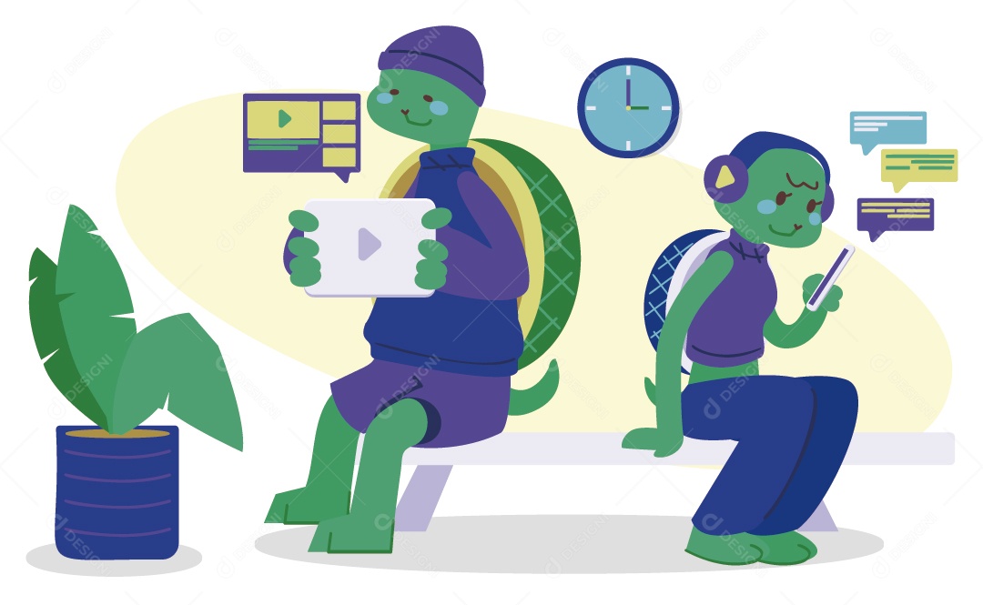 Animal Prensagem Ilustração Vetor EPS