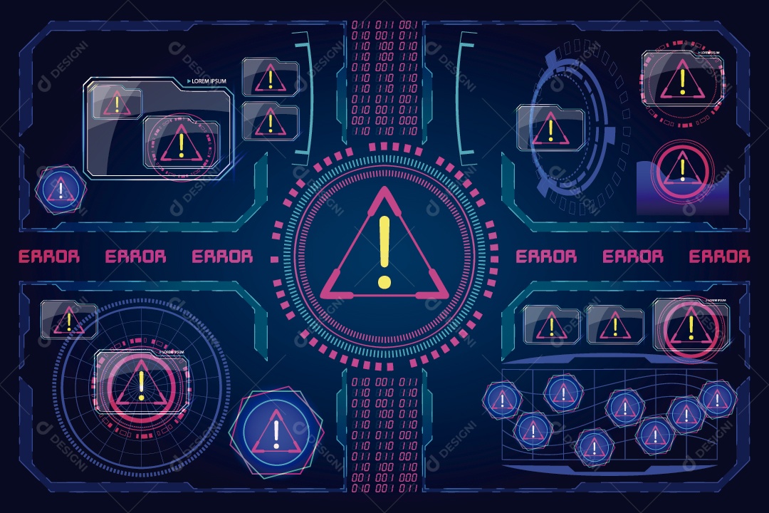 Painel Futurista Ilustração Vetor EPS