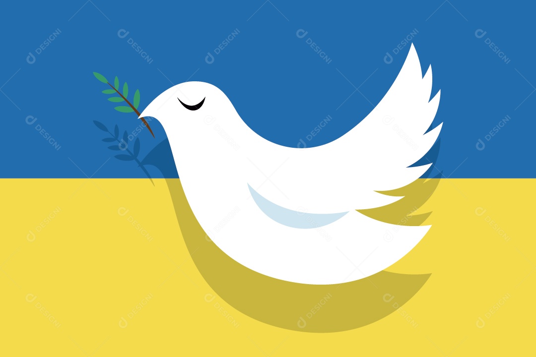 Ilustração da Guerra da Ucrânia Vetor EPS