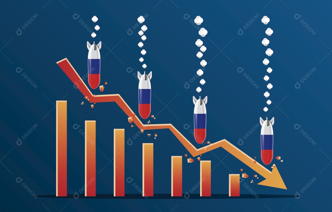 Ilustração da Guerra da Ucrânia Vetor EPS