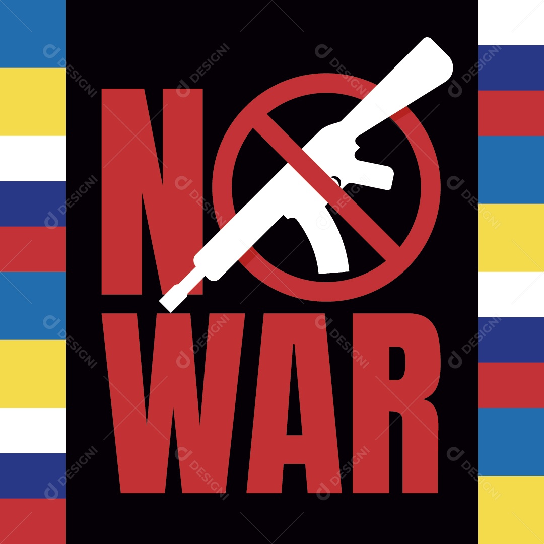 Ilustração da Guerra da Ucrânia Vetor EPS