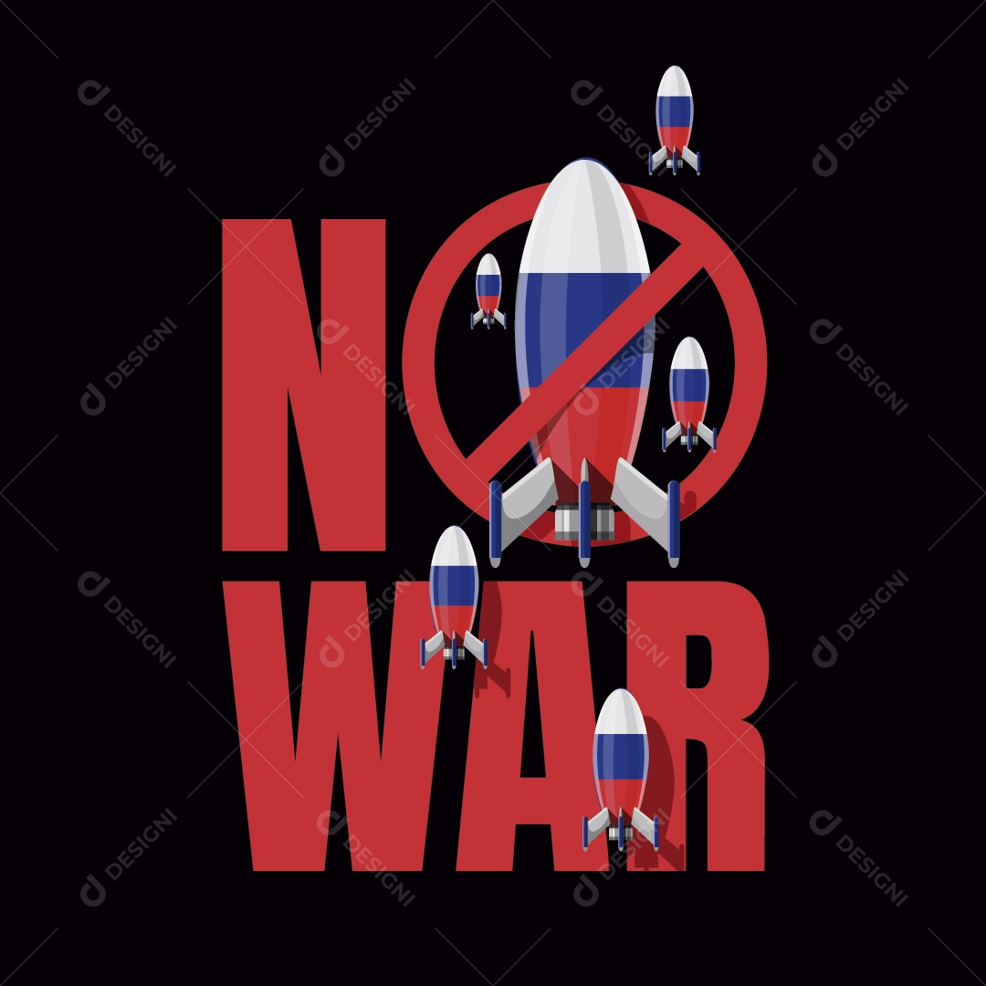 Ilustração da Guerra da Ucrânia Vetor EPS