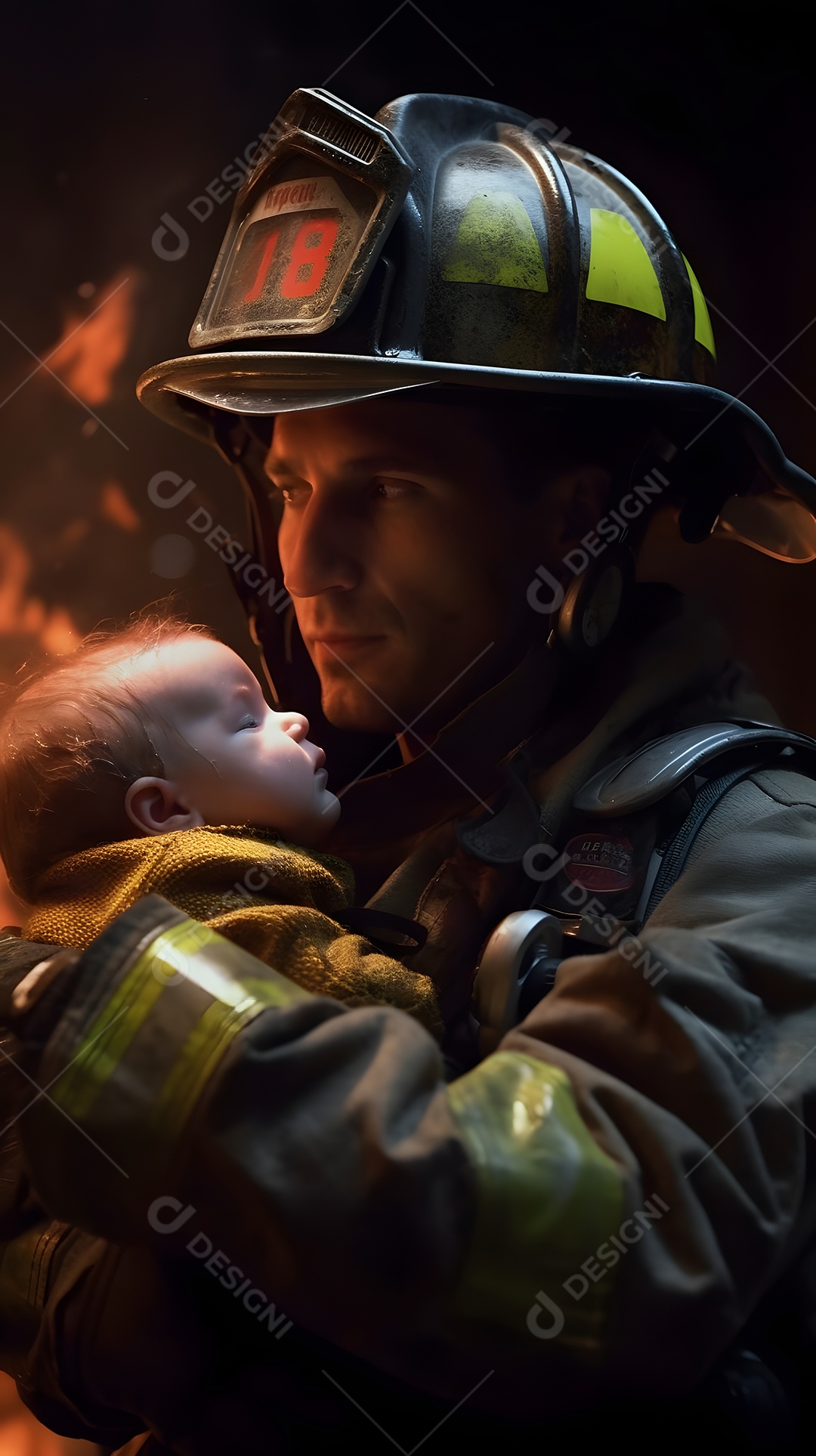 Vista de uma socorrista prestando socorro