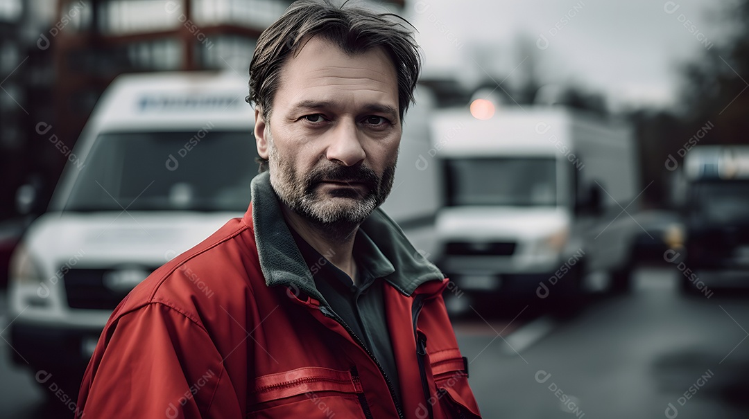 Vista de um socorrista prestando socorro