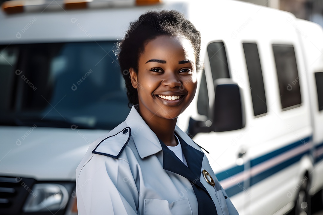 Vista de uma socorrista prestando socorro