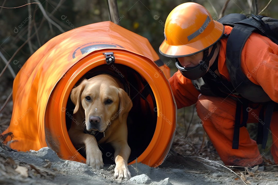 Vista de um socorrista prestando socorro