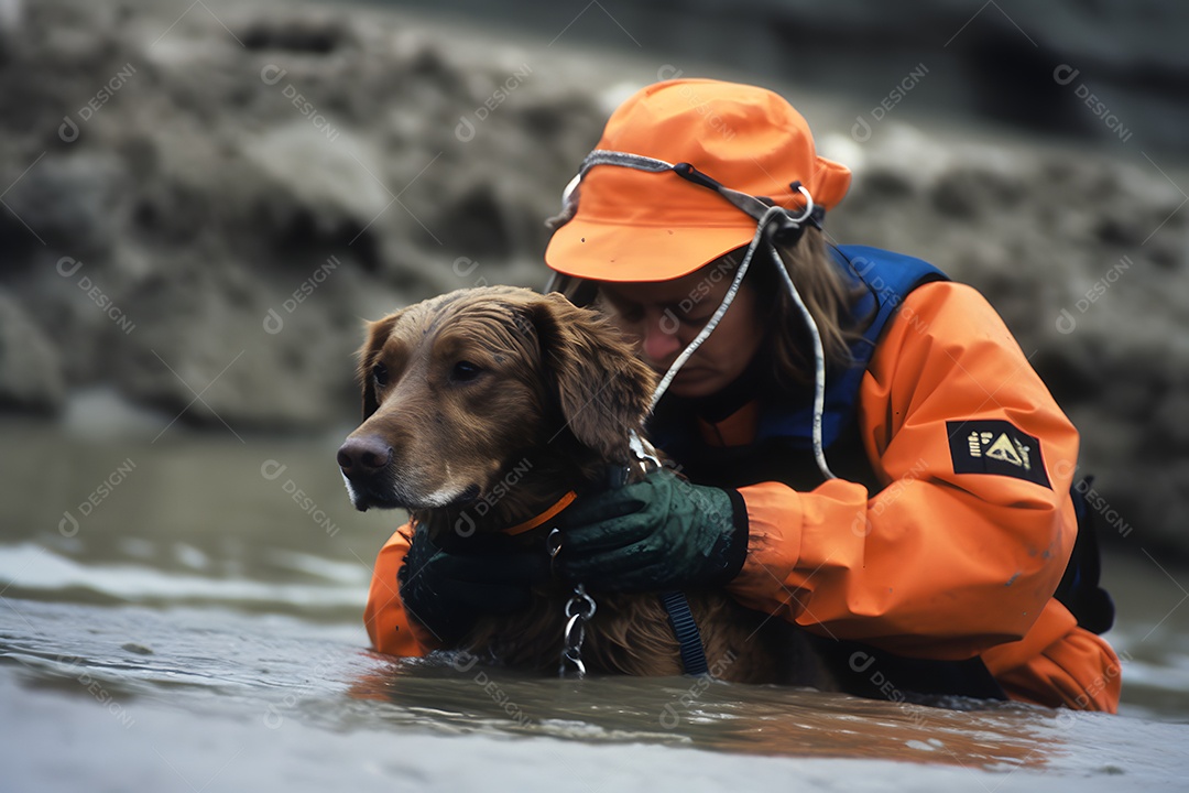 Vista de um socorrista prestando socorro