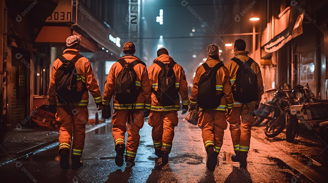 Vista de socorristas prestando socorro
