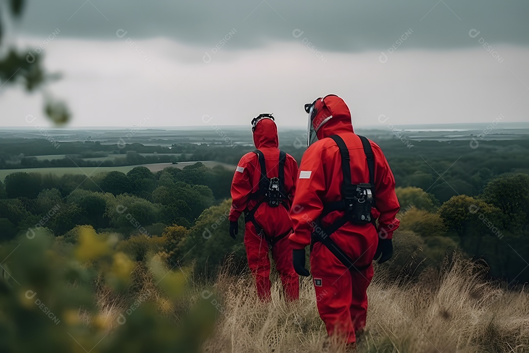 Vista de um socorrista prestando socorro