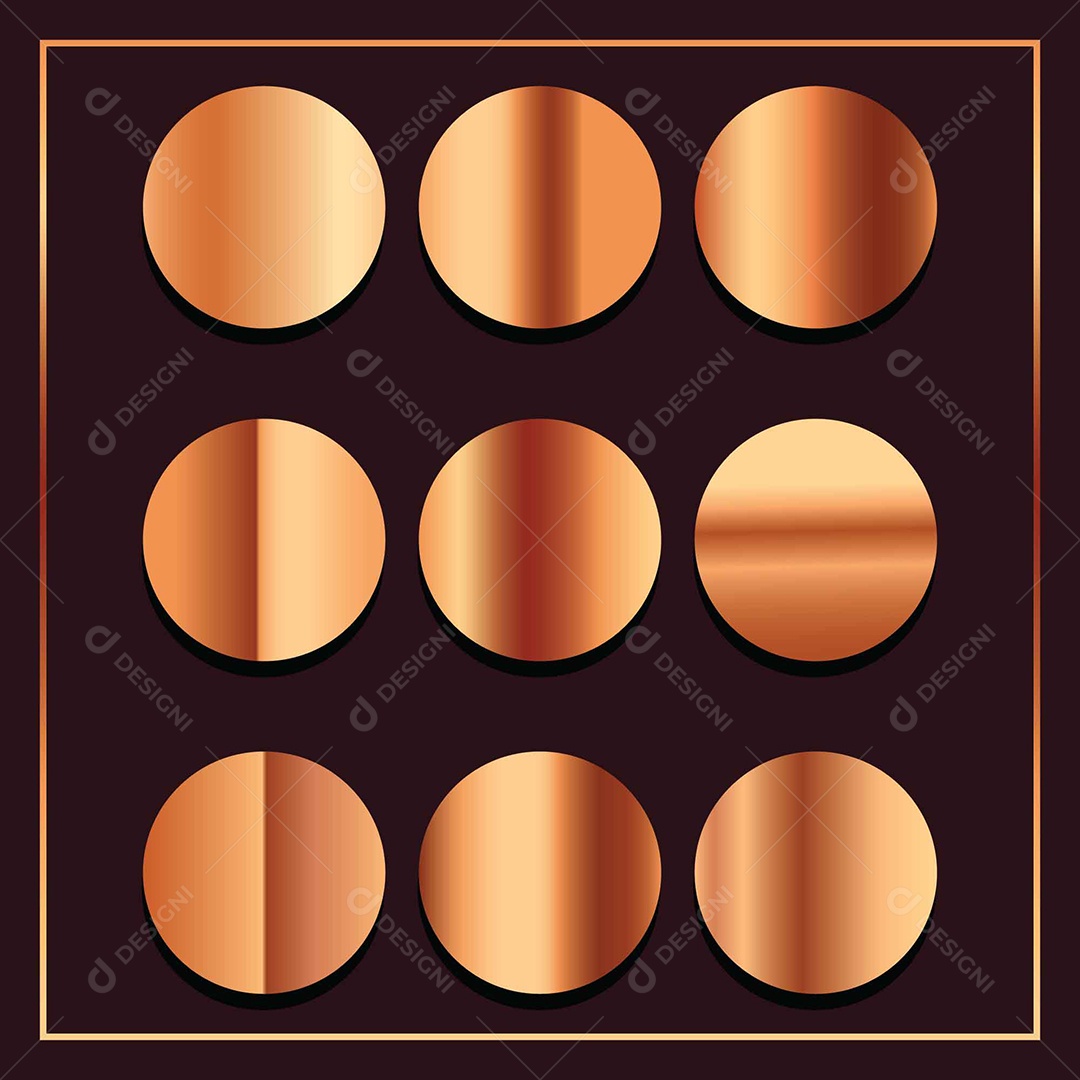 Grupo de Cor Gradiente Em Estilo Vetorial AI + EPS