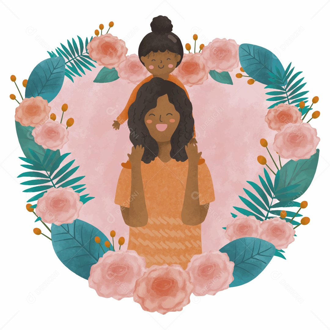 Mãe e Filho Ilustrações Vetor EPS