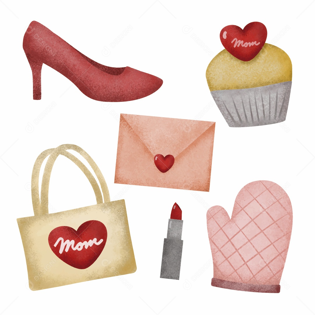 Utensílios De Mãe Ilustração Vetor EPS