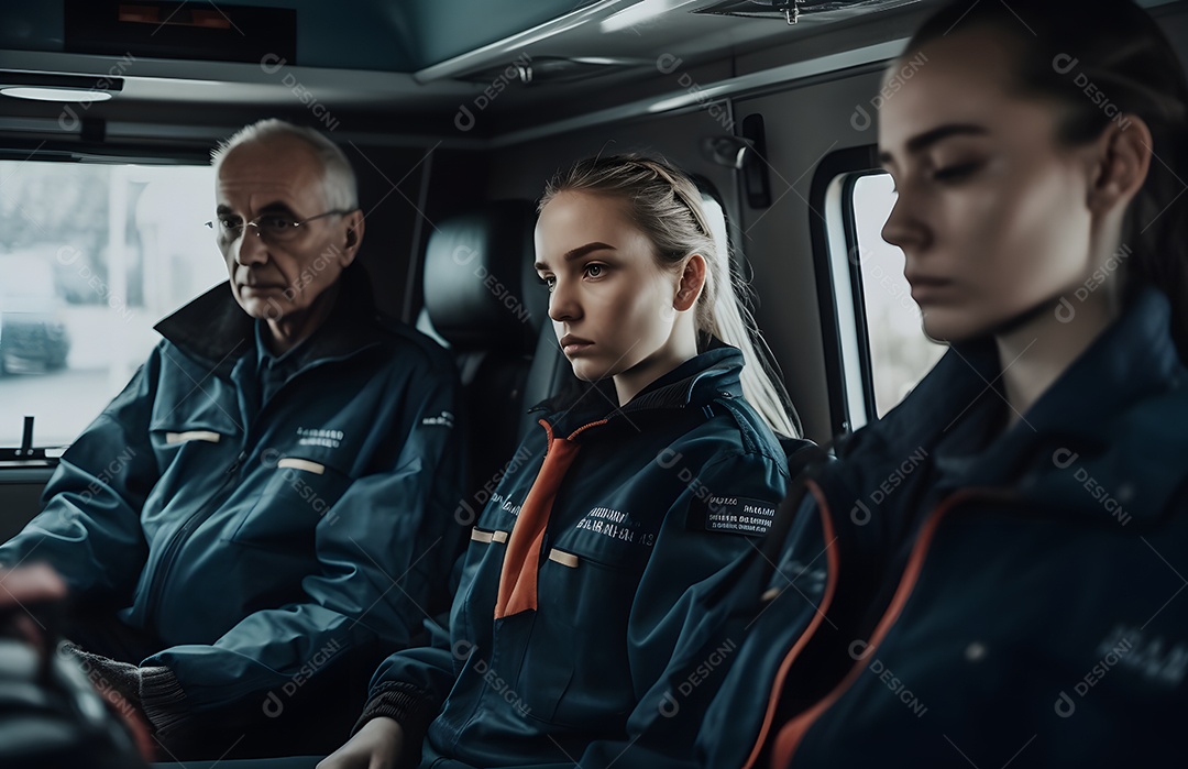 Vista de socorristas prestando socorro