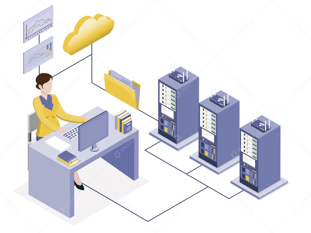 Funcionário Ilustração Vetor EPS