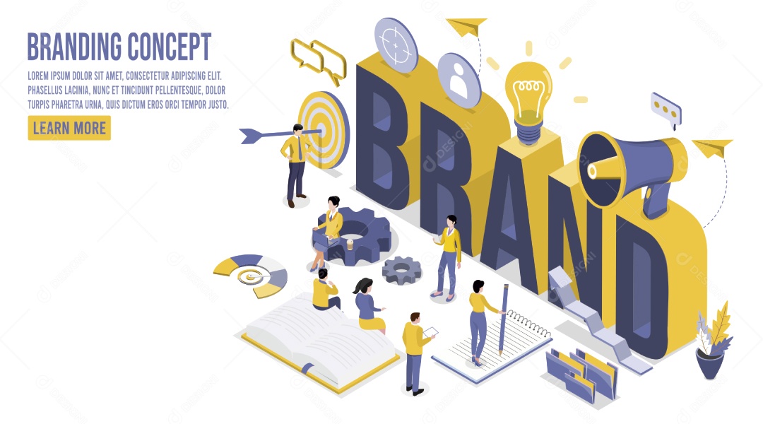 Conceito de Marca Ilustração Vetor EPS