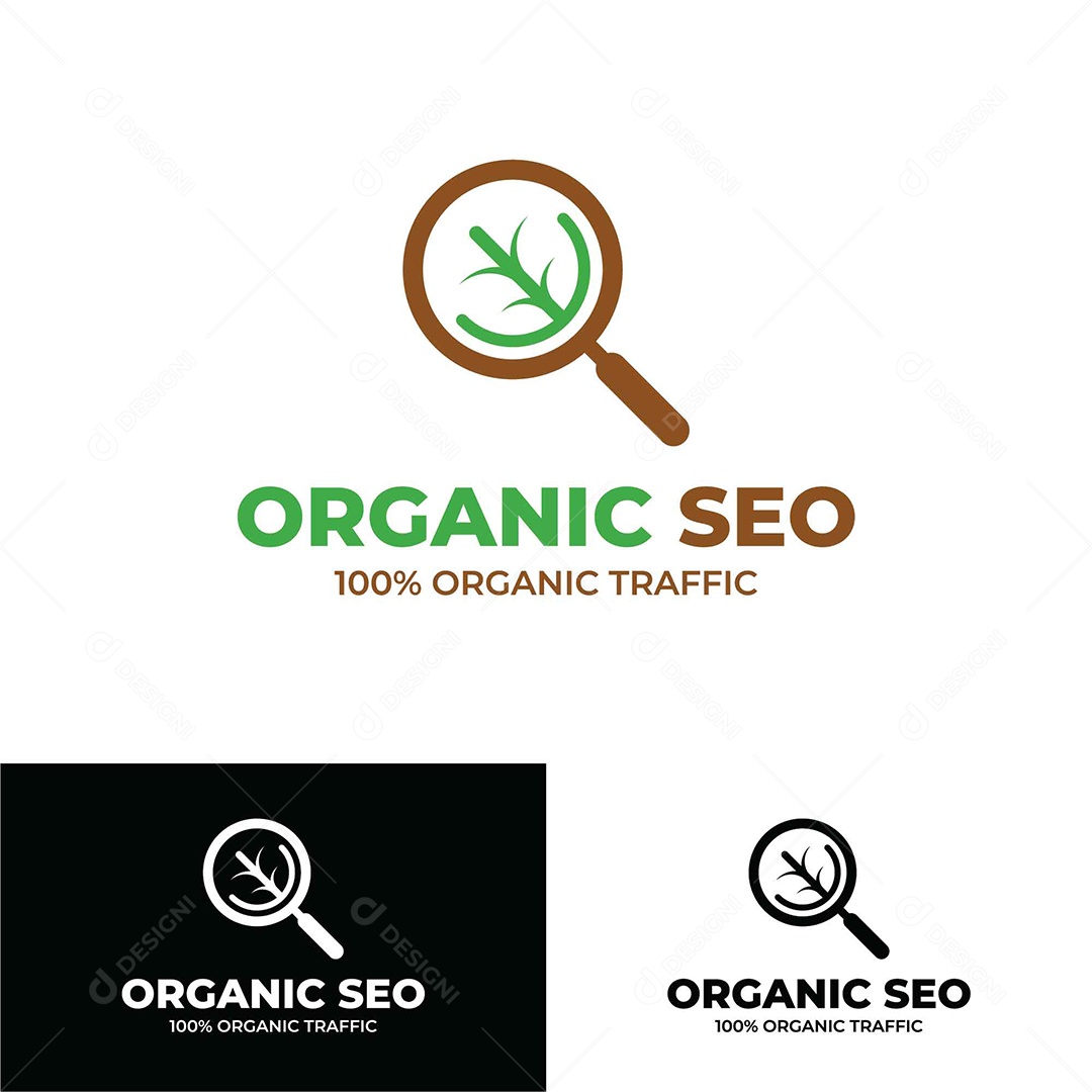 Organic Seo Logo AI + EPS Editável