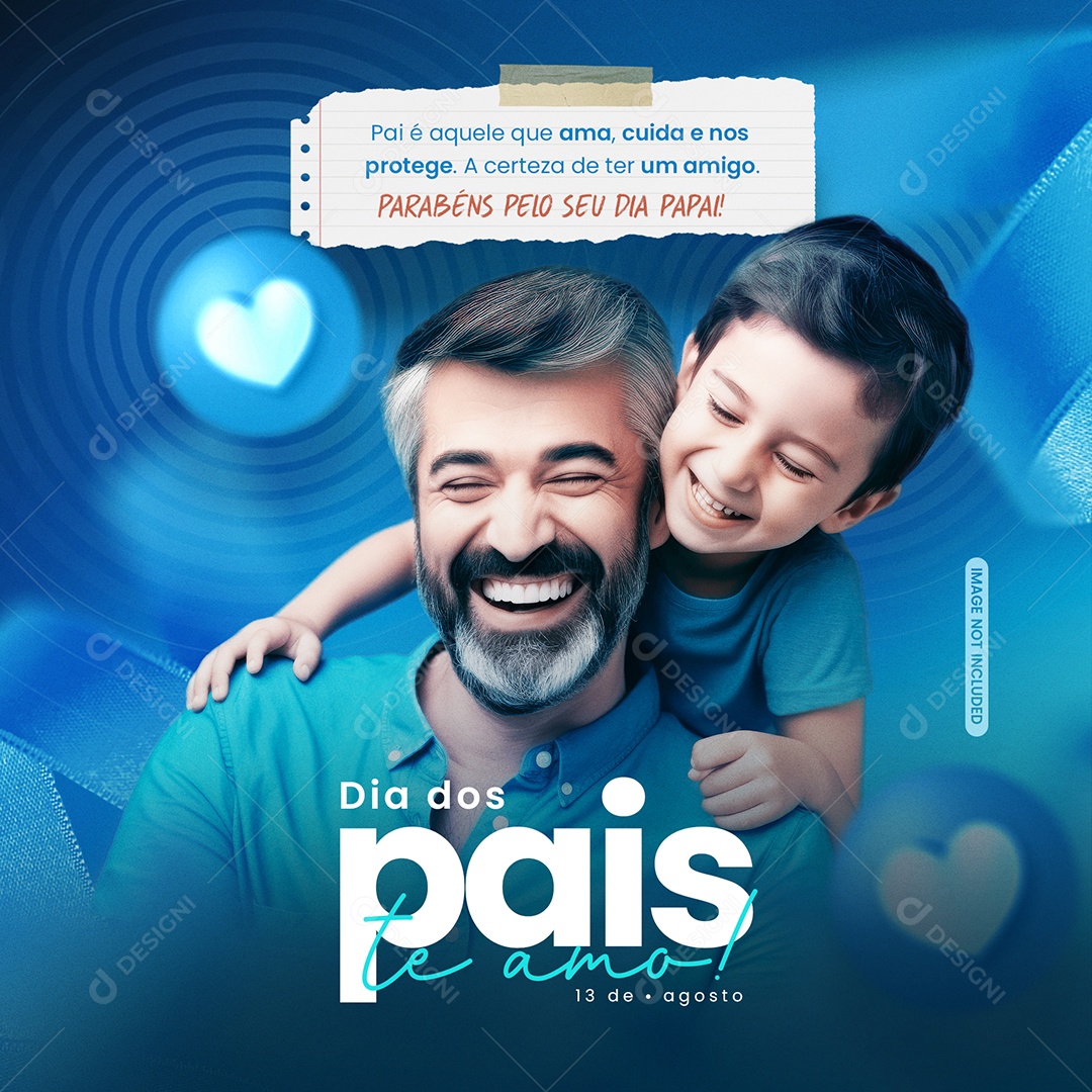 Happy Father's Day Editable Social Media PSD
