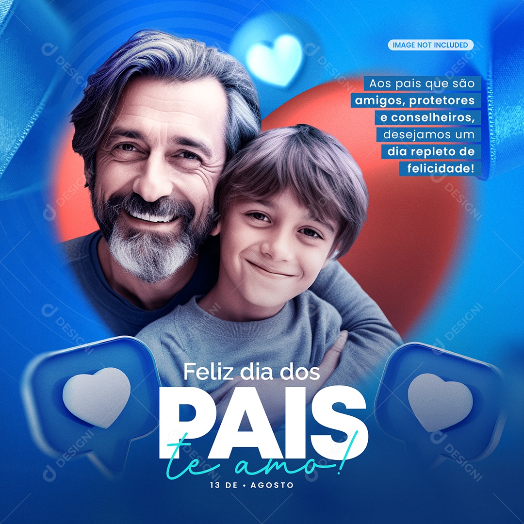 Happy Father's Day Editable Social Media PSD