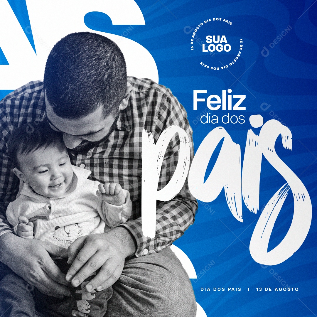 Feliz dia dos Pais Social Media PSD Editável