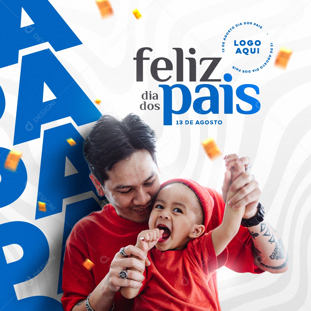 Feliz dia dos Pais Social Media PSD Editável