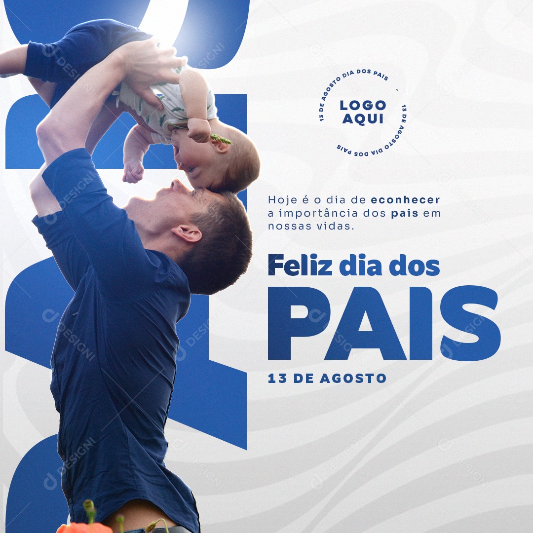 Feliz dia dos Pais Social Media PSD Editável