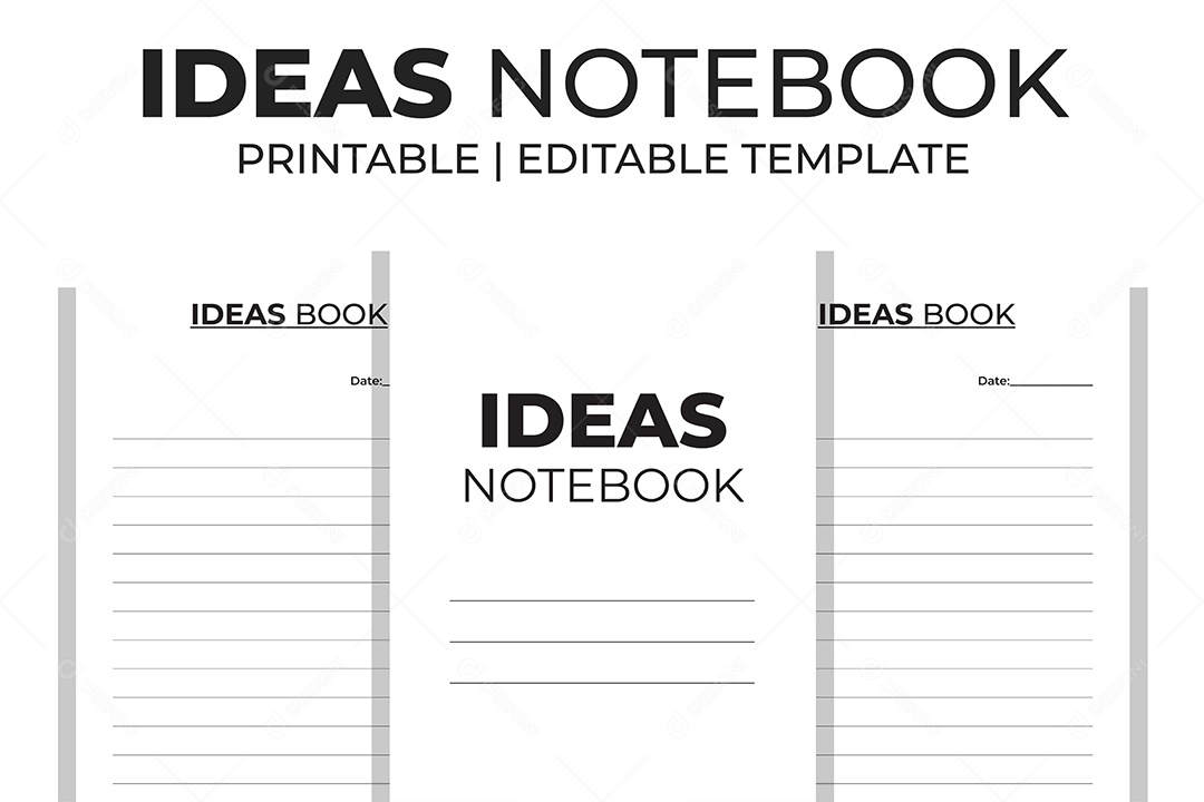 Bloco de Anotações Ilustração Vetor EPS + AI Editável