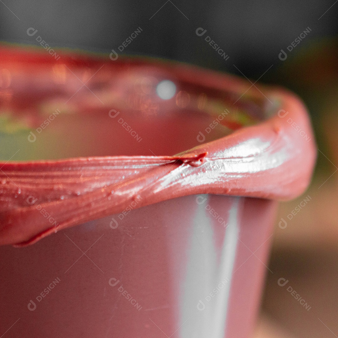 Copo com delicioso chocolate quente