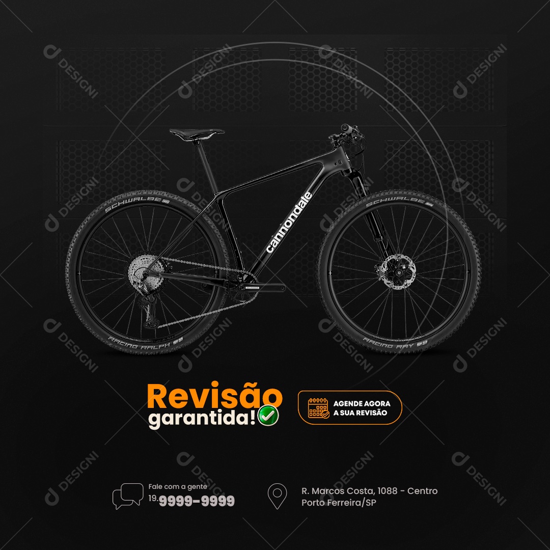 Social Media Bicicletaria Revisão Garantida PSD Editável