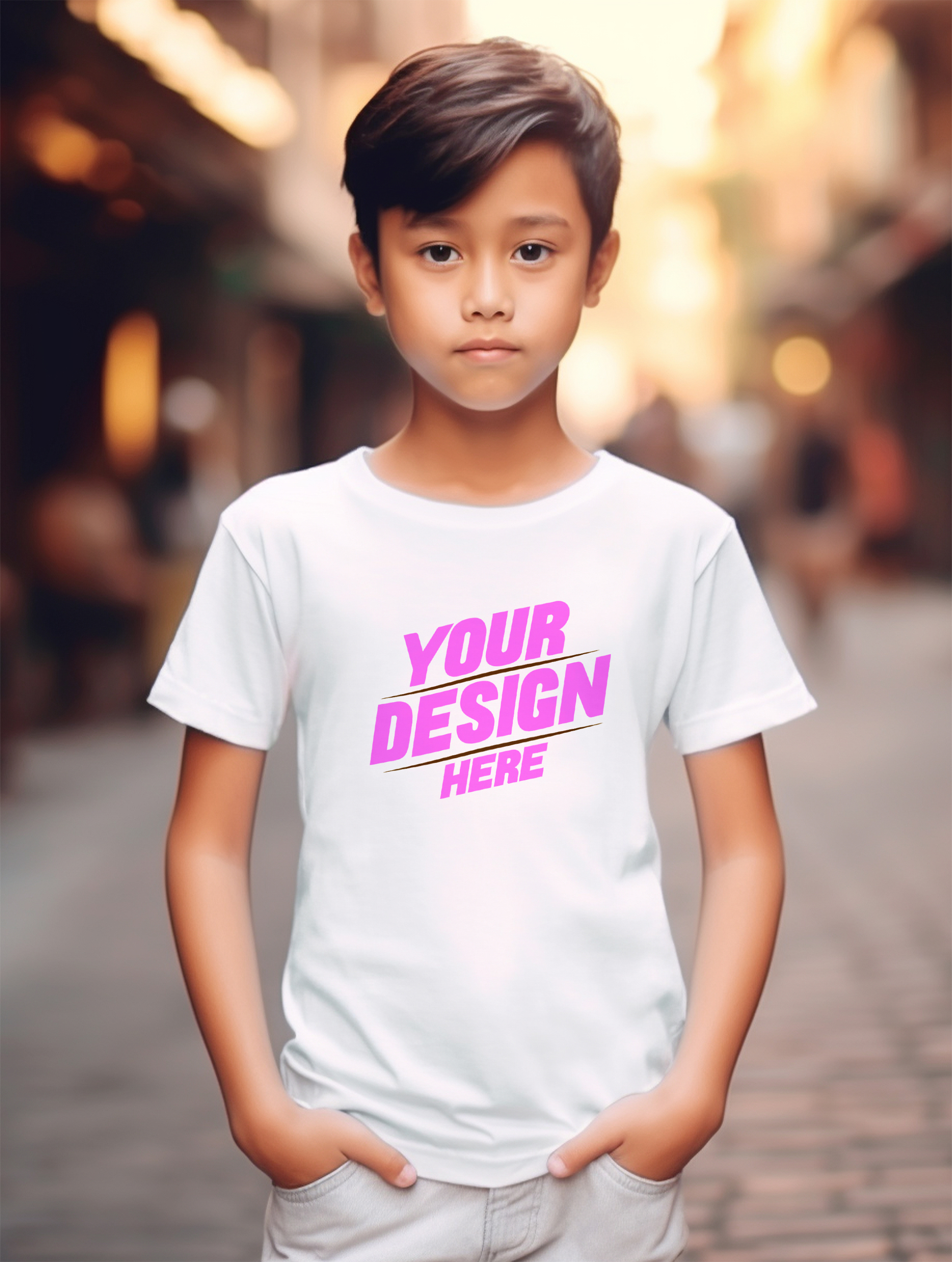 Editable PSD T-Shirt Men's T-Shirt Mockup