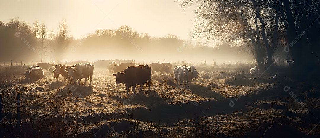 Homem pecuarista lidando com gados