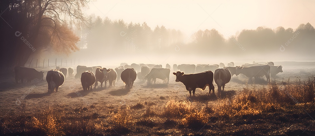 Homem pecuarista lidando com gados
