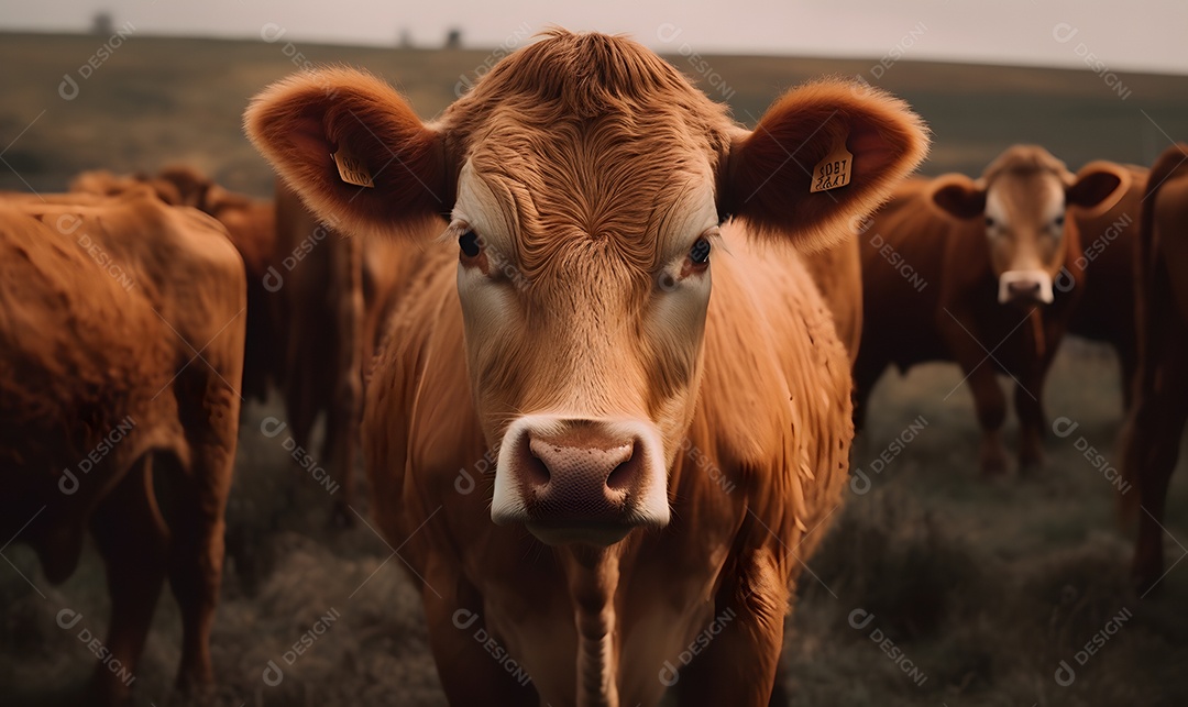 Homem pecuarista lidando com gados