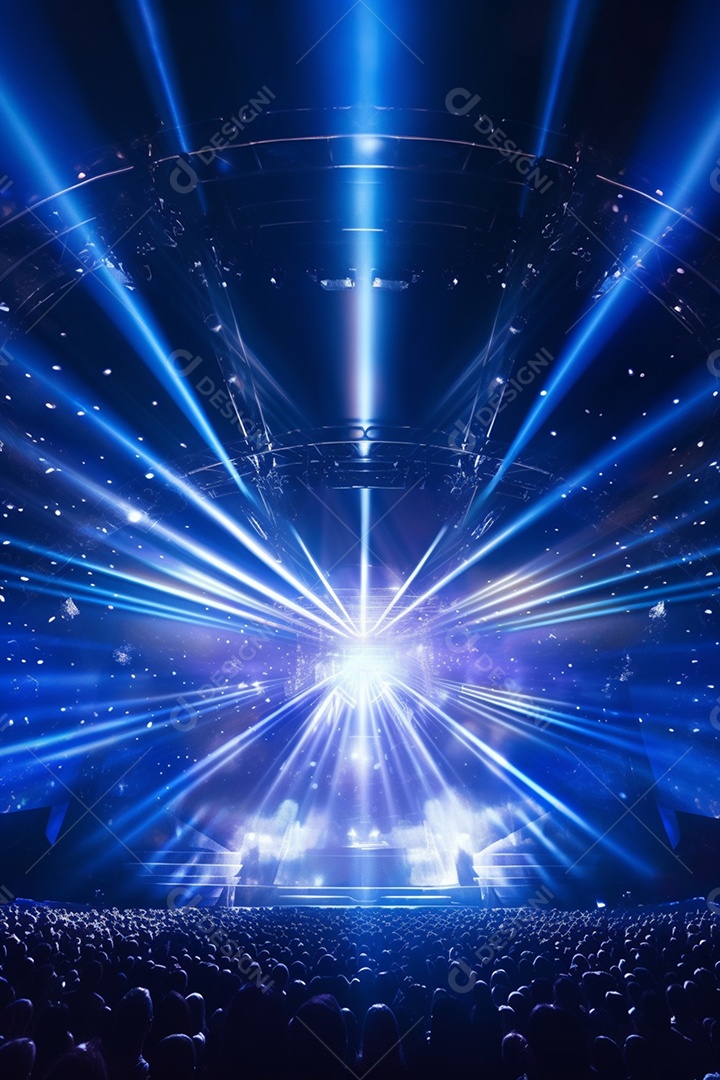 Cenário para evento fundo festival iluminado