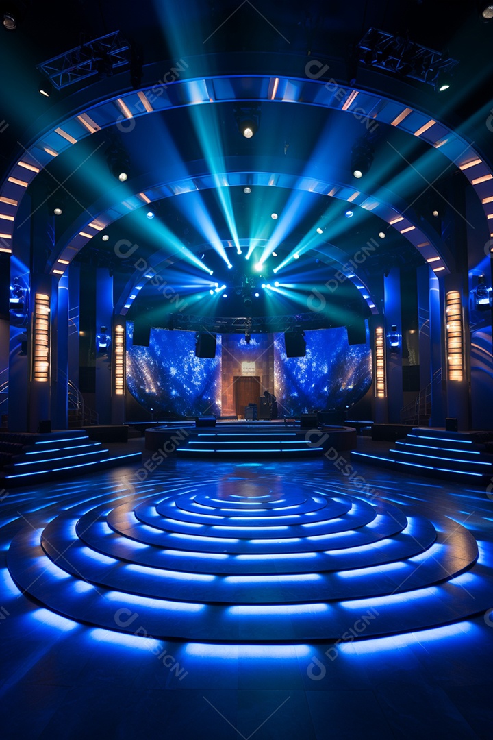 Cenário para evento com palco